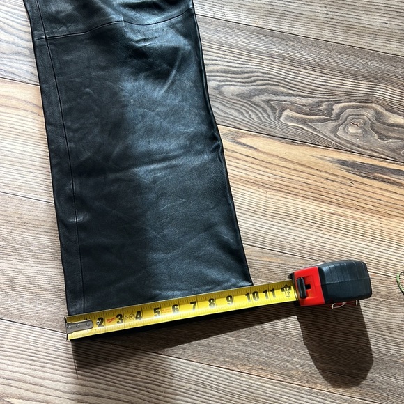 COS Black Leather Straight Leg Pants Size 6 - Picture 14 of 15